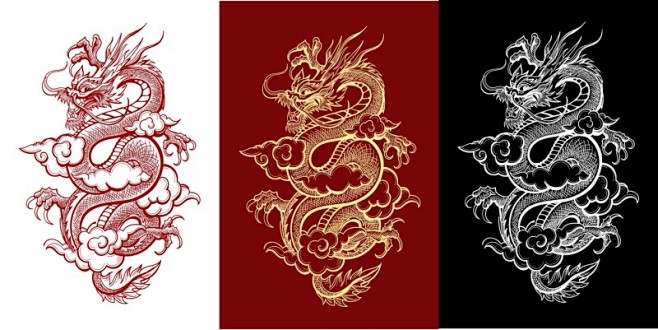 “chinese dragon logo...