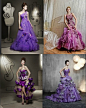 4款紫色的浪漫婚纱，你喜欢哪一款呢