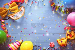 生日,多色的,背景聚焦,请柬,事件,贺卡,面具,边框,新年前夕