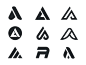A letter mark logo Design l Monogram by Afzaluzzaman Saju on Dribbble
