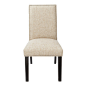 4D Concepts - 4D Concepts Burnett Parson Chair in Polyester Blend Natural "Sand" Woven - Make this comfy Parsons dining chair a valued and sophisticated part of your dining room decor. The single row of silver colored nailheads that outline the 