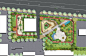 街头绿地游园园林景观设计PSD平面图下载