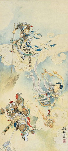 《大闹天宫》  |  中国画家,连环画大师 刘继卣 先生创作.