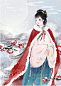 〔 古风美人 〕作者' 画画的小夏