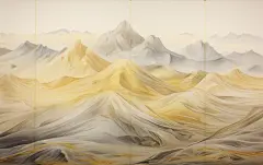 简约山古风山水壁纸素材