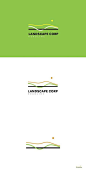 Landscape corp logo template.