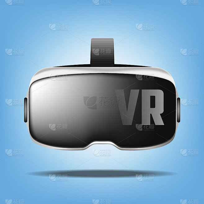 立体3d vr演示。矢量虚拟数字空间技术。创新设备