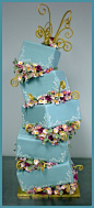 whimsical wedding cake | ...♥Beautiful Cakes♥...