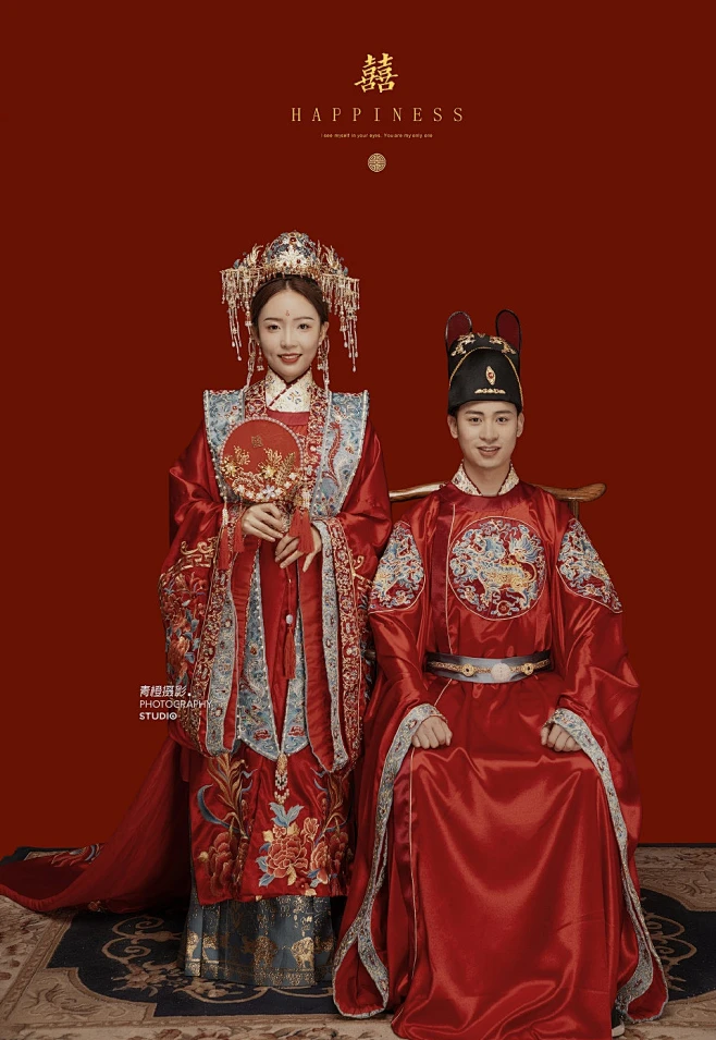 汉服婚纱照-花瓣网