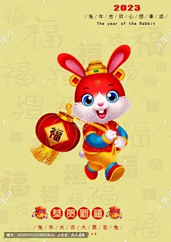 兔 兔年 2023 2023兔年卡通兔 兔年贺卡 兔年素材 兔年年画 卡通兔子 兔年大吉 兔年插画 兔年吉祥物 2023兔年 兔年传统年画素材 开门红利是封新年贺卡 积少成多
