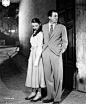 rareaudreyhepburn:

Audrey Hepburn and Gregory Peck in Roman Holiday, 1953. source