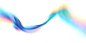 摘要波浪漩涡彩色神奇模糊透明丝带线在白色背景。能量流图片下载