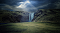 Earth - Skógafoss Waterfall  Water Waterfall Skogafoss Waterfall Wallpaper