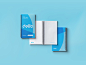 branding  design union Workers blue typography   poster Billboards pattern