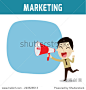 megaphone. asian, european people shouting holding bullhorn . Concept of marketing, businessman or people character. Flat icon modern design style vector illustration concept.-背景/素材,商业/金融-海洛创意（HelloRF） - 站酷旗下品牌 - Shutterstock中国独家合作伙伴