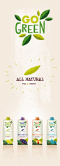 GO Green branding & packaging design : Branding & packaging design for a tea based beverage 