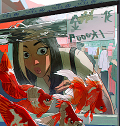 米唐啊哈采集到插画学习