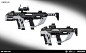 BZD.Magnum 50; Concept weapon;, Dmitry Belozorov [BZD] : Weapon; Magnum; Concept art