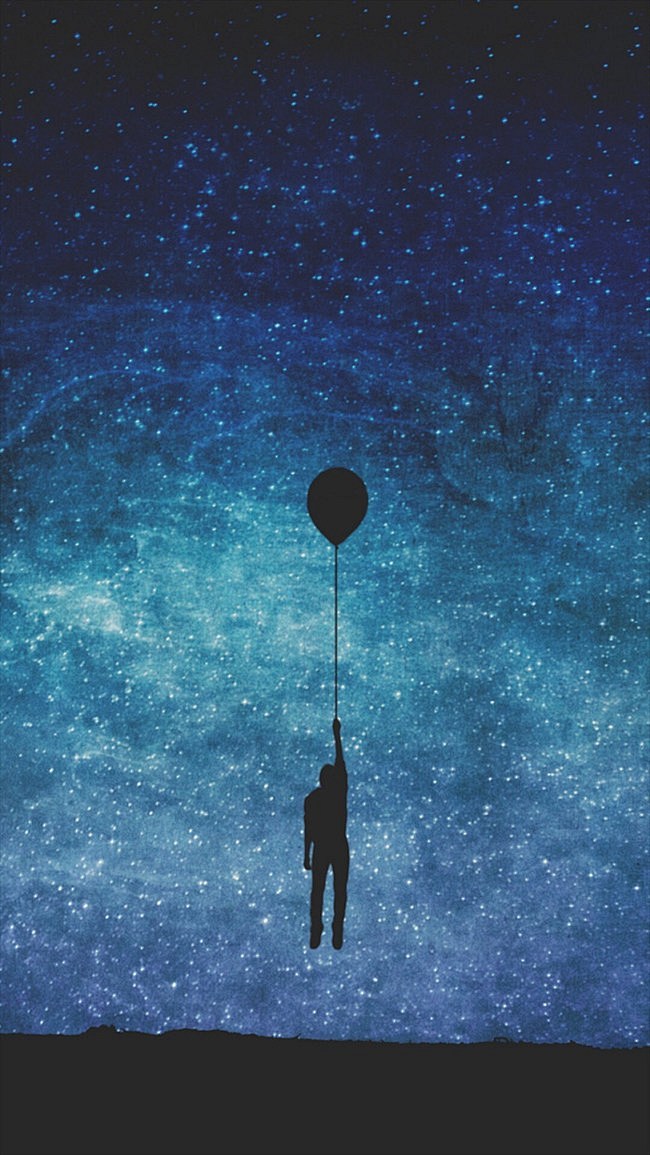 梦幻夜景星空H5背景- HTML素材网