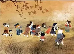 托猫写意千年事，瓜几拉画笔下的众猫相萌化14万粉丝！