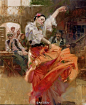 皮诺·德埃尼 Pino Daeni，意大利当代油画家。（第二波） 我在:2钟法路