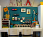 色彩缤纷，很漂亮,蓝色,书桌,儿童房