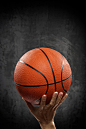 创意篮球与篮球场高清图片