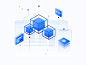 Web Apps Illustration boxes apps ocean digital kubernetes development web isometric design illustration ui