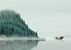欧美绘本 儿童故事书插画 森林
 复古 白发小女孩 树林 Giulia Rivolta on Behance