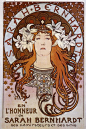 Poster for Victorien Sardou`s Gismonda starring Sarah Bernhardt at the Théâtre de la Renaissance in Paris, 1894 - 慕夏 - WikiArt.org