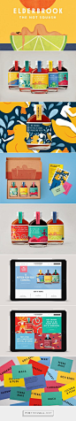 Elderbrook #drinks #packaging #design by & SMITH (#UK) - http://www.packagingoftheworld.com/2016/09/elderbrook.html