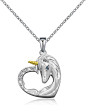Amazon.com: ACJNA 925 纯银独角兽吊坠项链首饰,适合女孩女性, Adjustable, B07CVB8SY1_US: Clothing