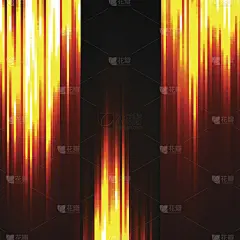 抽象背景与彩色发光线