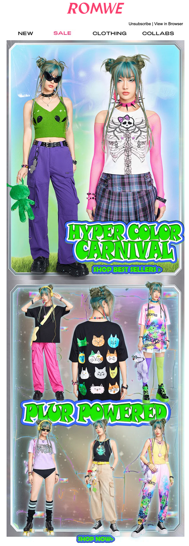 ROMWE: Hyper Color C...