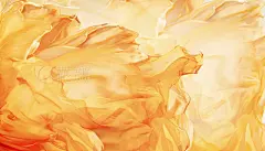 Abstract Fabric Flame Background, Artistic Waving Cloth Fractal Pattern