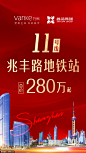 源文件-房地产红色微信海报