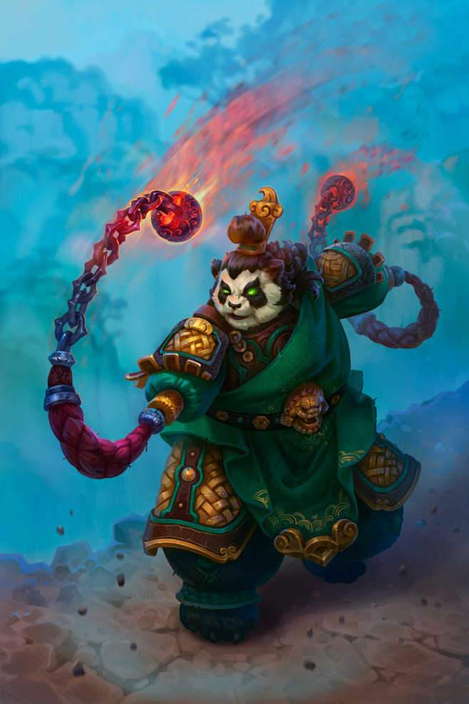 iona.熊猫/熊猫人原画拼多多同采自artstation.