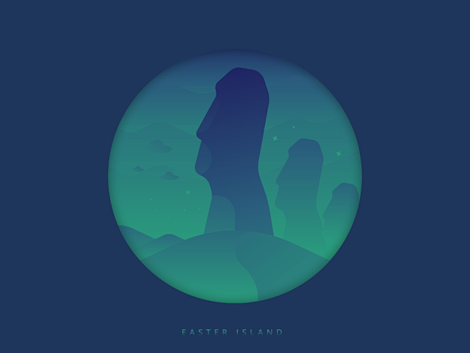Easter island gradie...
