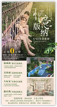 云南西双版纳旅游创意海报--源文件下载