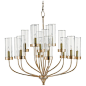 Currey and Company Hove Silver Granello Chandelier