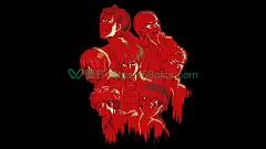 动漫 动漫 姑娘们 红色 简单的 背景 黑色 背景 动漫 男孩