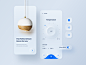 Smart Home Mobile App home decor interface clean figma mobile app design minimal smarthome ux  ui neumorphism skeuomorphism app android app design ios app design