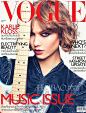 超模卡莉·克劳斯 (Karlie Kloss) 化身电音女孩，登上时尚杂志《Vogue》泰国版2013年7月号封面！