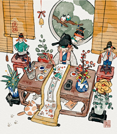 雪坤儿采集到插画-场景、物件