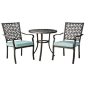 Threshold™ Hawthorne 3-Piece Metal Patio Bistro Furniture Set - Blue