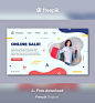 Free Vector | Online shopping landing page