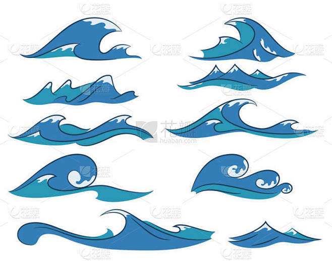 动画片波浪集合