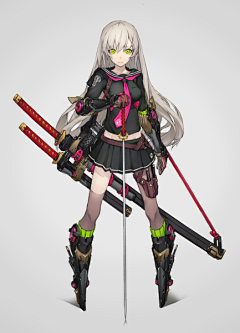 吾紫棋采集到重兵装型女子高生