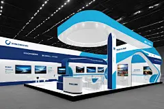 电子博览会现代科技展厅摄影图