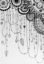 Hand drawn dreamcatcher variation zentangle by GreenEgoGifts: 